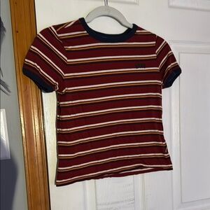 Vans Red and Yellow Short Sleeve Tee
